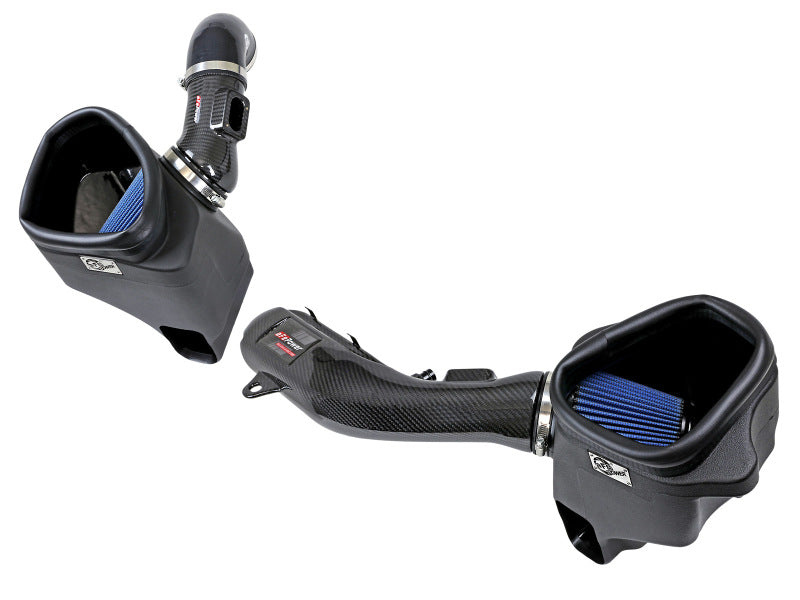 AFE Track Series Intake - aFe Track Series Stg 2 Carbon Fiber Intake w/Pro 5R Media 15-20 BMW M3/M4(F80/82/83) L6-3.0L(tt) S55