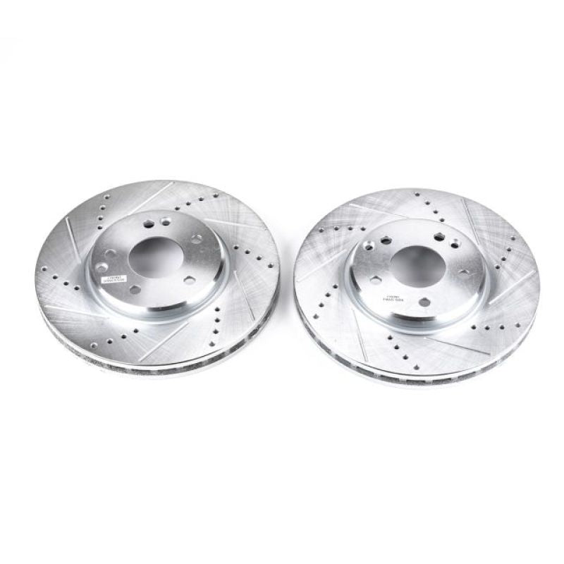 PSB Evolution Drill/Slot Rotor - Power Stop 04-08 Chrysler Crossfire Front Evolution Drilled & Slotted Rotors - Pair