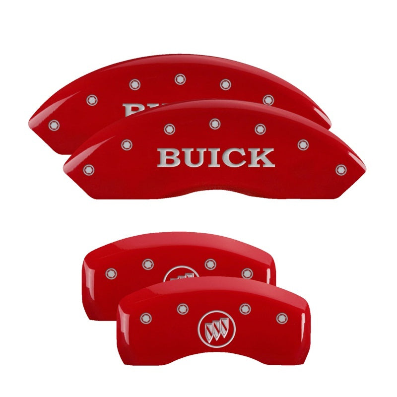 MGP Caliper Covers 4 Logo - MGP 4 Caliper Covers Engraved Front Buick Rear Red Finish Silver Char 2018 Buick Envision