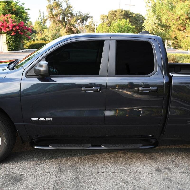 WES Nerf Bars - Platinum 4 - Westin 19-20 Dodge Ram 1500 Crew Cab Platinum 4 Oval Nerf Step Bars - Black