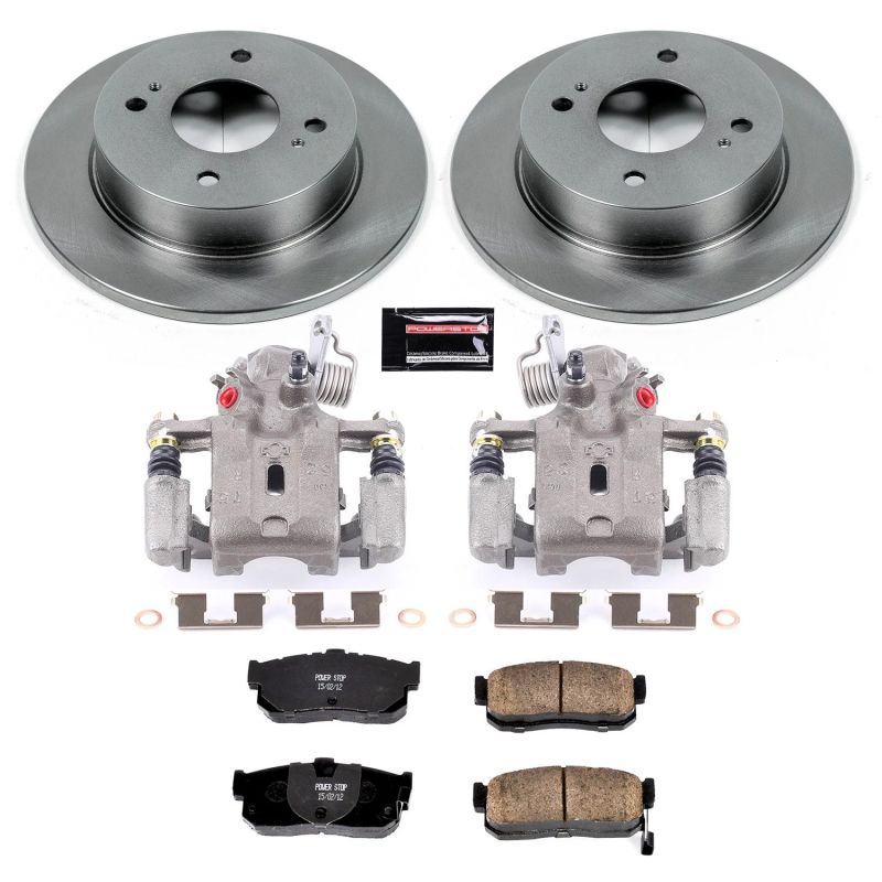PSB Autospecialty Kit w/Cals - Power Stop 91-96 Infiniti G20 Rear Autospecialty Brake Kit w/Calipers