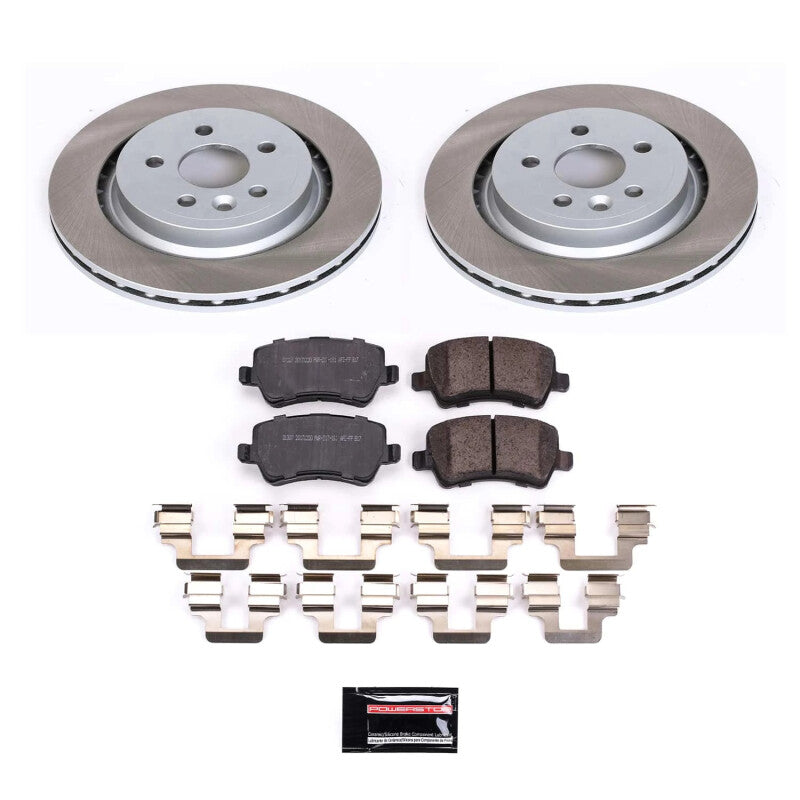 PSB Semi-Coated Rotor Kits - Power Stop 08-16 Volvo XC70 Rear Semi-Coated Rotor Kit