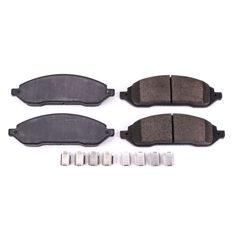 PSB Z17 Evolution Brake Pads - Power Stop 04-07 Ford Freestar Front Z17 Evolution Ceramic Brake Pads w/Hardware