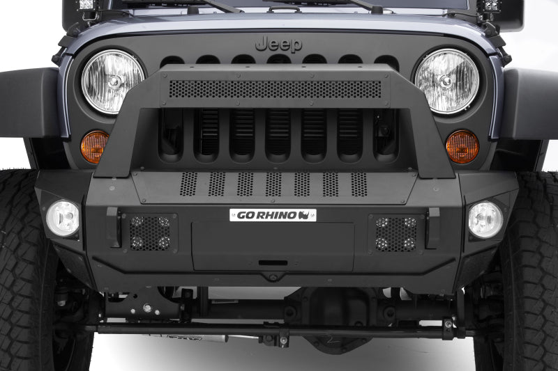 GOR Trailine Bumper - Go Rhino 07-20 Jeep Wrangler JL/JLU/JK/JKU/Gladiator JT Trailline 10 Light Mount Bar