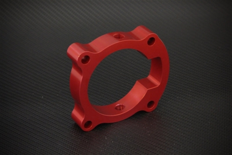 TQS TB Spacer - Red - Torque Solution Throttle Body Spacer (Red): Hyundai Genesis Coupe 2.0T 10-12