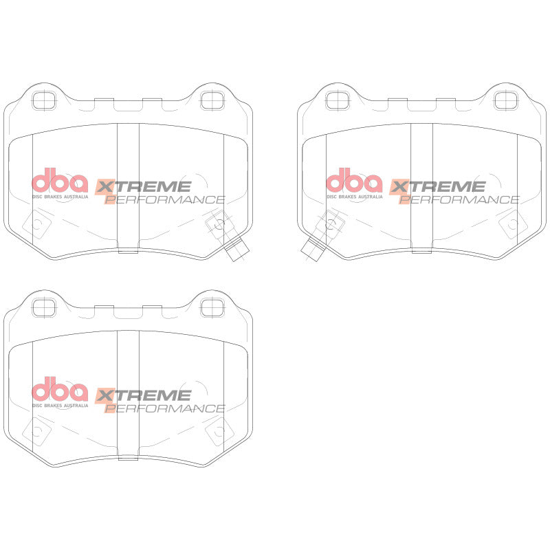DBA XP Performance Brake Pads - DBA 18-21 Subaru WRX STI (w/Brembo Calipers) XP Performance Rear Brake Pads