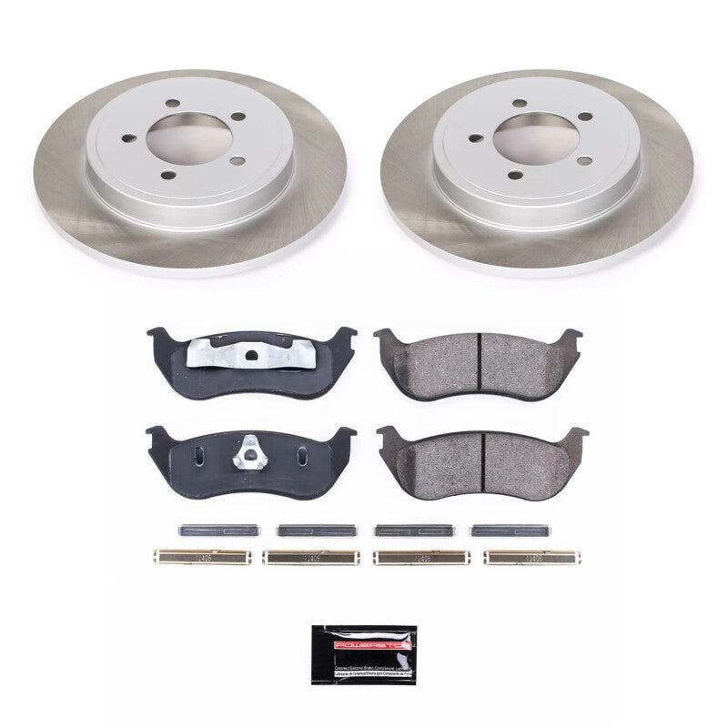 PSB Semi-Coated Rotor Kits - Power Stop 02-06 Mercury Mountaineer Rear Semi-Coated Rotor Kit