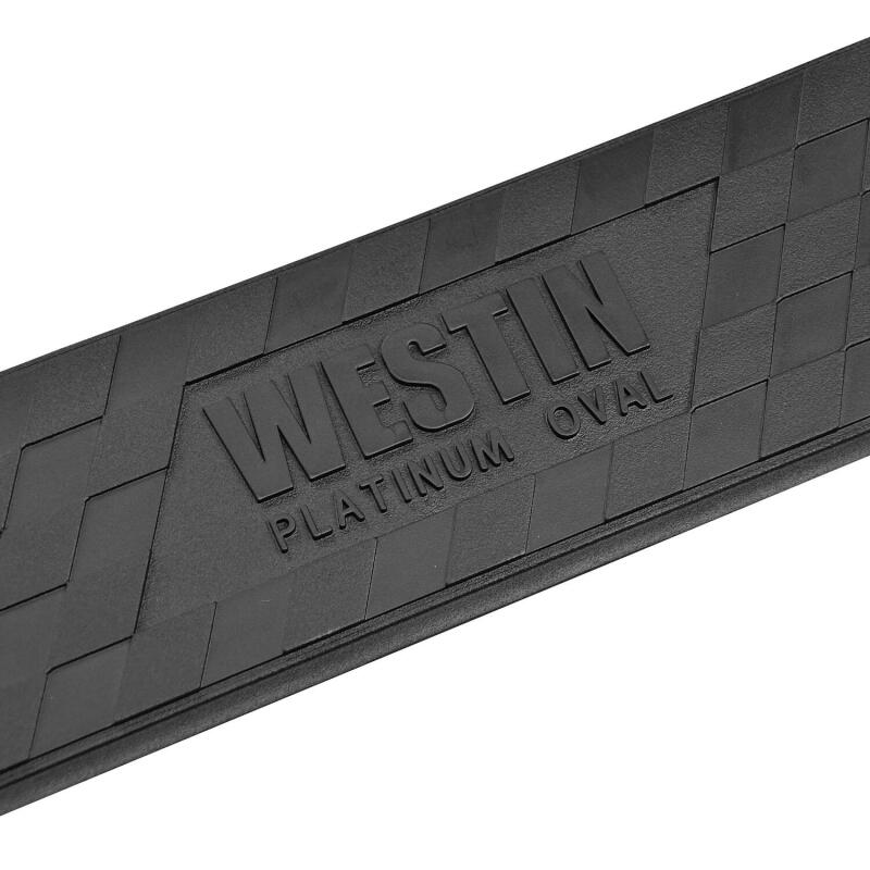 WES Nerf Bars - Platinum 4 - Westin 18-22 Jeep Wrangler JLU 4dr Platinum 4 Oval Nerf Step Bars - Tex. Blk