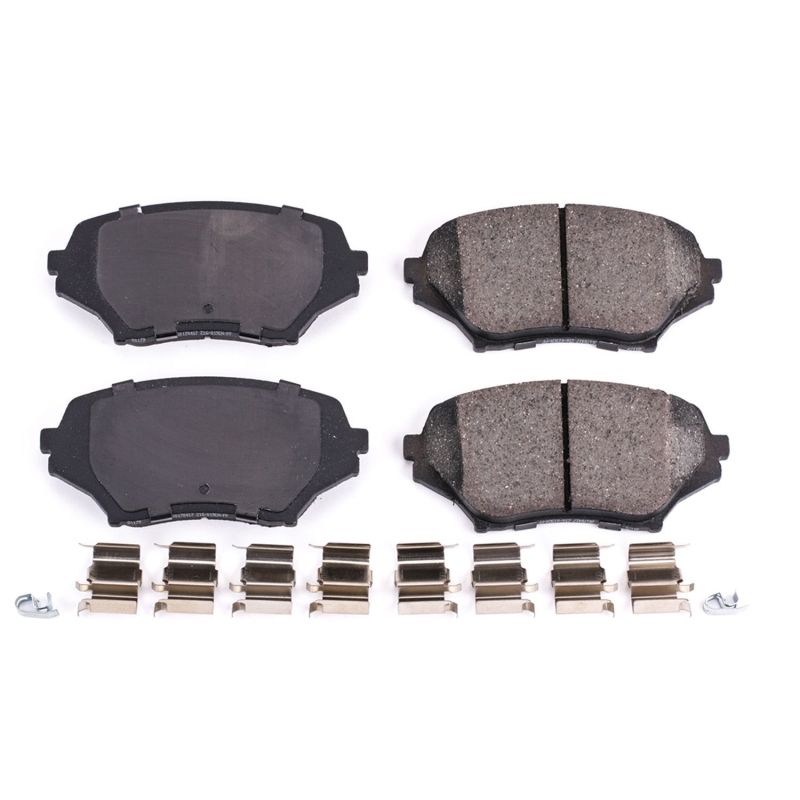 PSB Z17 Evolution Brake Pads - Power Stop 06-15 Mazda MX-5 Miata Front Z17 Evolution Ceramic Brake Pads w/Hardware