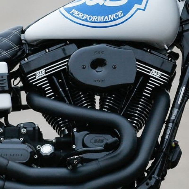 SSC Air Cleaner Kits - S&S Cycle 01-15 Fuel-Injected Softail Models Stealth Air Cleaner Kit w/ Black Tribute Cover