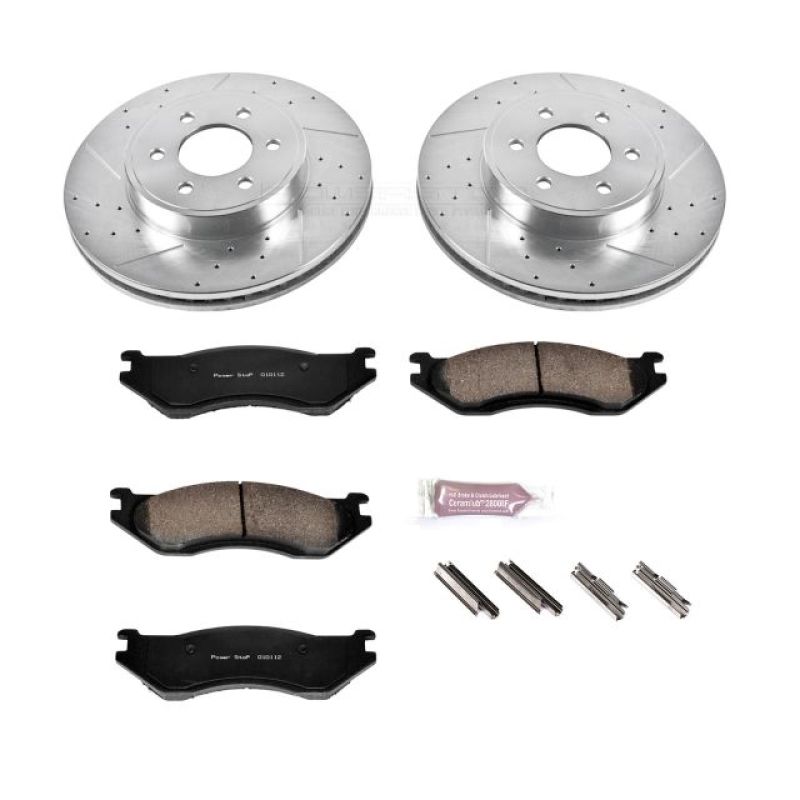 PSB Z23 Evolution Kit - Power Stop 2003 Dodge Durango Front Z23 Evolution Sport Brake Kit