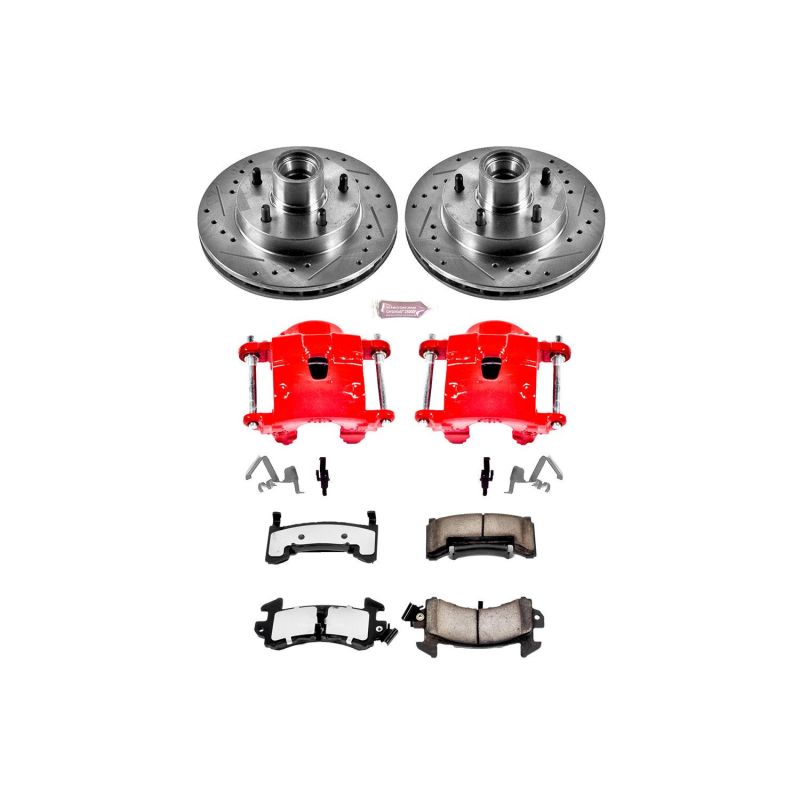PSB Z36 Truck & Tow Kit w/Cals - Power Stop 79-81 Buick Century Front Z36 Truck & Tow Brake Kit w/Calipers