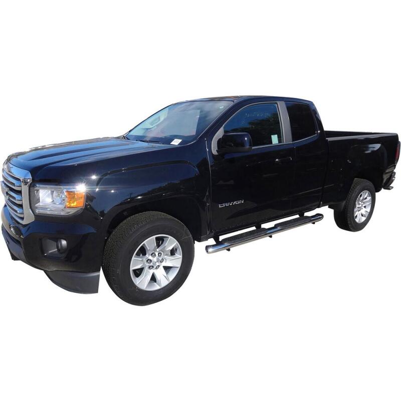 WES Nerf Bars - PRO TRAXX 5 - Westin 2015-2018 Chevrolet/GMC Colorado/Canyon Crew Cab PRO TRAXX 5 Oval Nerf Step Bars - Black