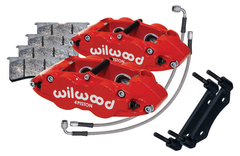 WIL Superlite Caliper - Wilwood 69-83 Porsche 911 Front Superlite Caliper Kit 3.5in MT - Red