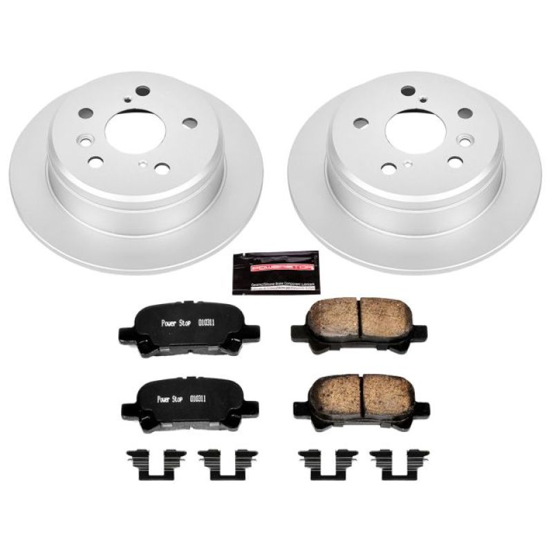 PSB Z17 Evolution Coated Kit - Power Stop 00-01 Toyota Camry Rear Z17 Evolution Geomet Coated Brake Kit