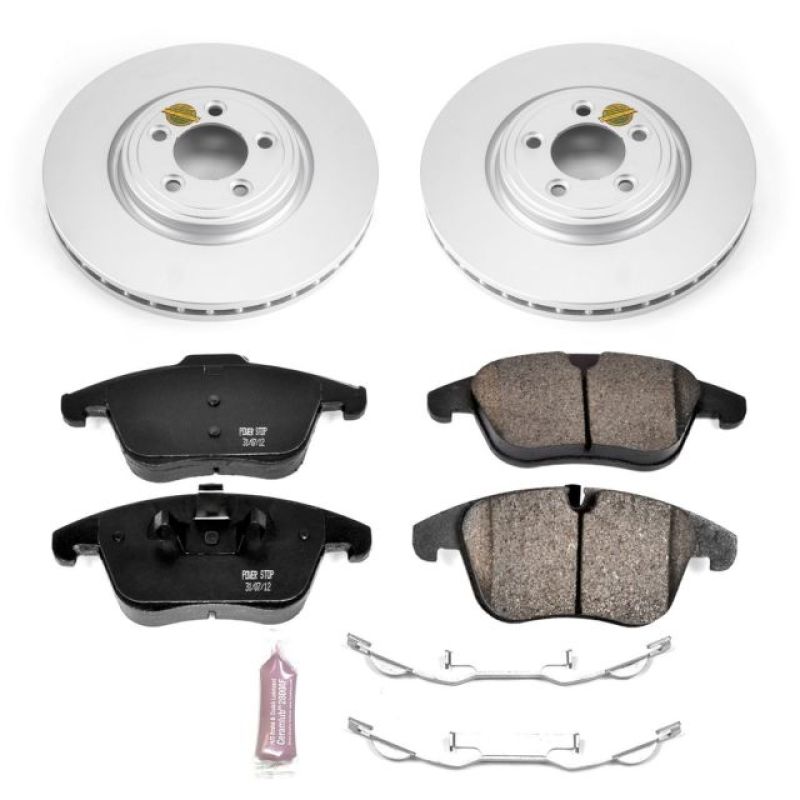 PSB Z23 Evolution Coated Kit - Power Stop 06-08 Jaguar S-Type Front Z23 Evolution Sport Coated Brake Kit