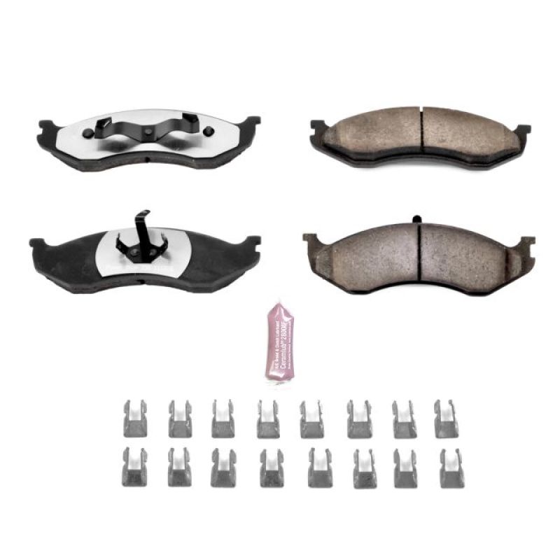 PSB Z36 Truck & Tow Brake Pads - Power Stop 90-01 Jeep Cherokee Front Z36 Truck & Tow Brake Pads w/Hardware