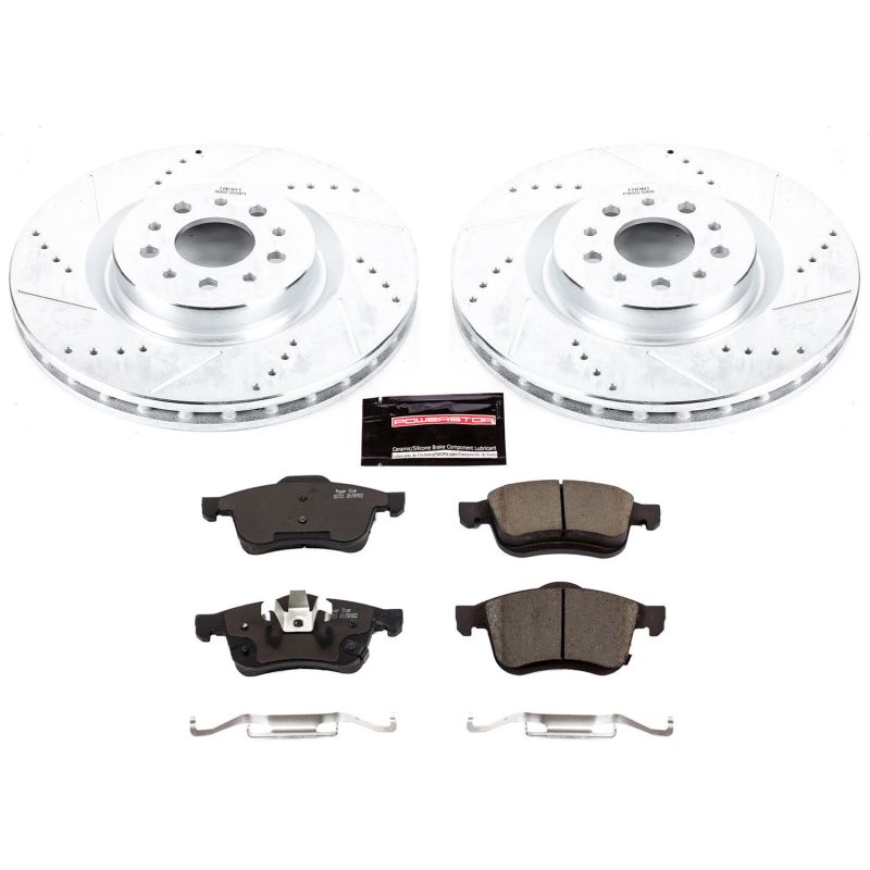 PSB Z23 Evolution Kit - Power Stop 15-18 Ram ProMaster City Front Z23 Evolution Sport Brake Kit