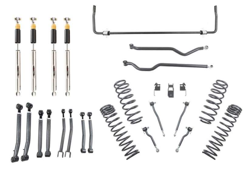 BT Lift Kit w Shocks - Belltech 18-19 Wrangler Rubicon JL 4dr 4in. Lift Lift Kit