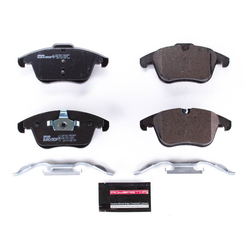 PSB Euro-Stop Brake Pads - Power Stop 07-14 Volvo S80 Euro-Stop ECE-R90 Rear Brake Pads
