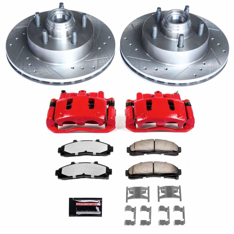 PSB Z36 Truck & Tow Kit w/Cals - Power Stop 98-02 Ford Ranger Front Z36 Truck & Tow Brake Kit w/Calipers