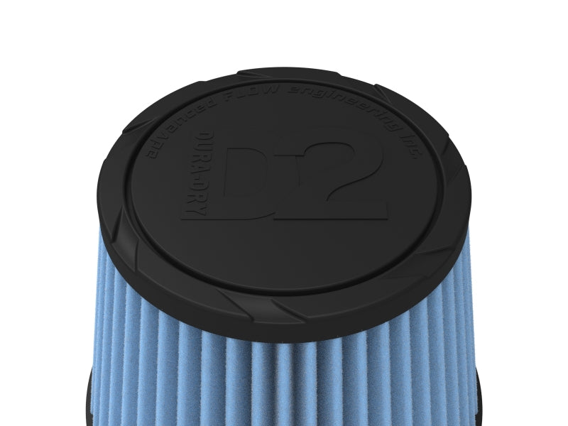 AFE Universal D2 Dura Dry Air Filter - aFe POWER Universal Clamp-On Air Filter w/ D2 Dura-Dry Media - 5in F x 6.5in B x 4.75in T x 5in H