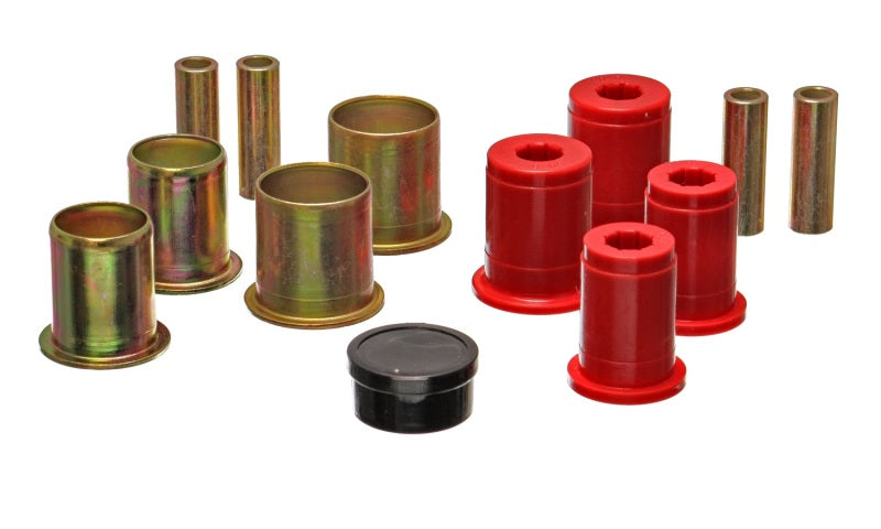 ES Cntrl Arm Bushings - Red - Energy Suspension Lower Control Arm Bushing Set - Red