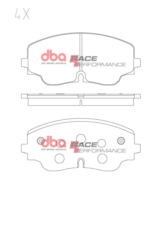 DBA RP Performance Brake Pads - DBA 2022+ Volkswagen Golf R RP Performance Front Brake Pads