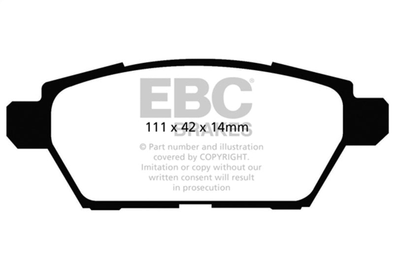 EBC Greenstuff Brake Pad Sets - EBC 06-09 Ford Fusion 2.3 Greenstuff Rear Brake Pads