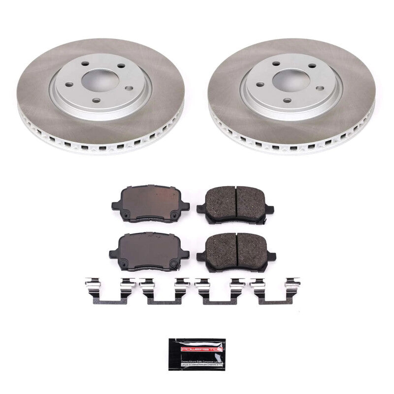 PSB Semi-Coated Rotor Kits - Power Stop 04-07 Saturn Ion Front Semi-Coated Rotor Kit