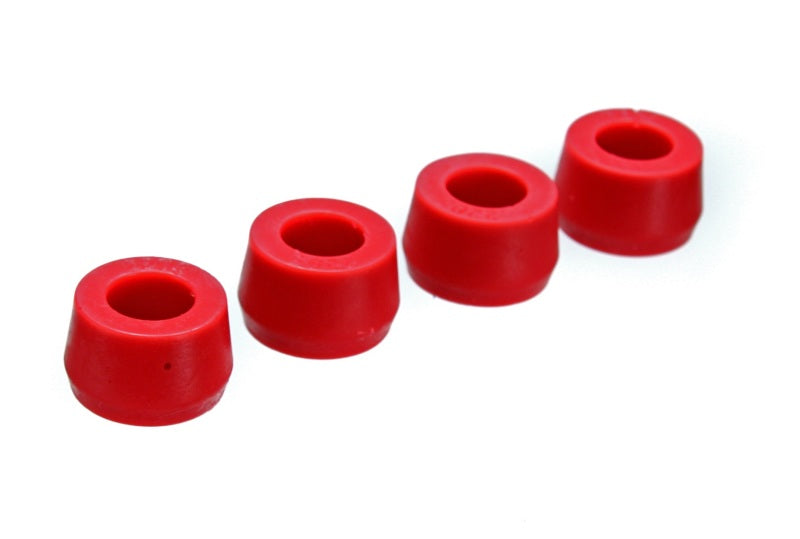 ES Shock Eye Bushings - Red - Energy Suspension Red Half Shock Bushing for Hour Glass Style 5/8in ID / 1in min - 1 1/8in max OD
