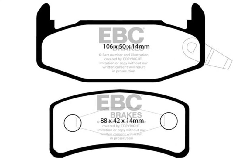 EBC Greenstuff Brake Pad Sets - EBC 88-90 Buick Regal 2.8 Greenstuff Rear Brake Pads