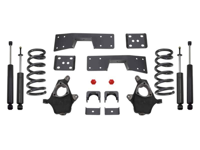 MXT Lowering Kit - MaxTrac 99-06 GM C1500 2WD V6 4in/6in Lowering Spindle Kit