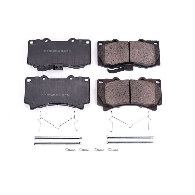 PSB Z17 Evolution Brake Pads - Power Stop 06-10 Hummer H3 Front Z17 Evolution Ceramic Brake Pads w/Hardware