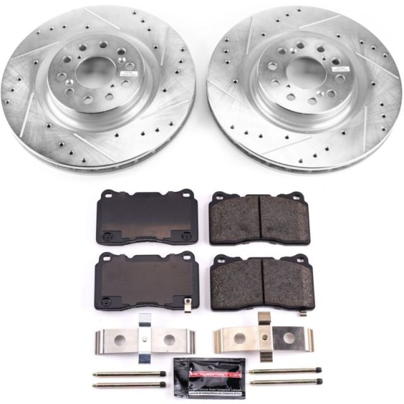 PSB Z23 Evolution Kit - Power Stop 17-19 Honda Civic Front Z23 Evolution Sport Brake Kit