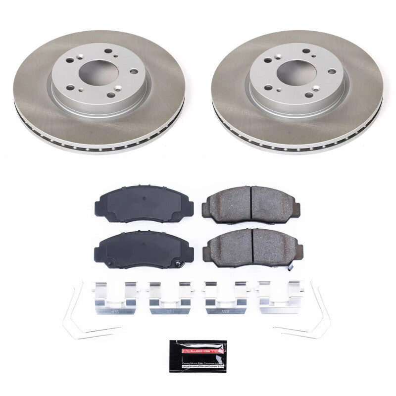 PSB Semi-Coated Rotor Kits - Power Stop 12-15 Honda Civic Front Semi-Coated Rotor Kit