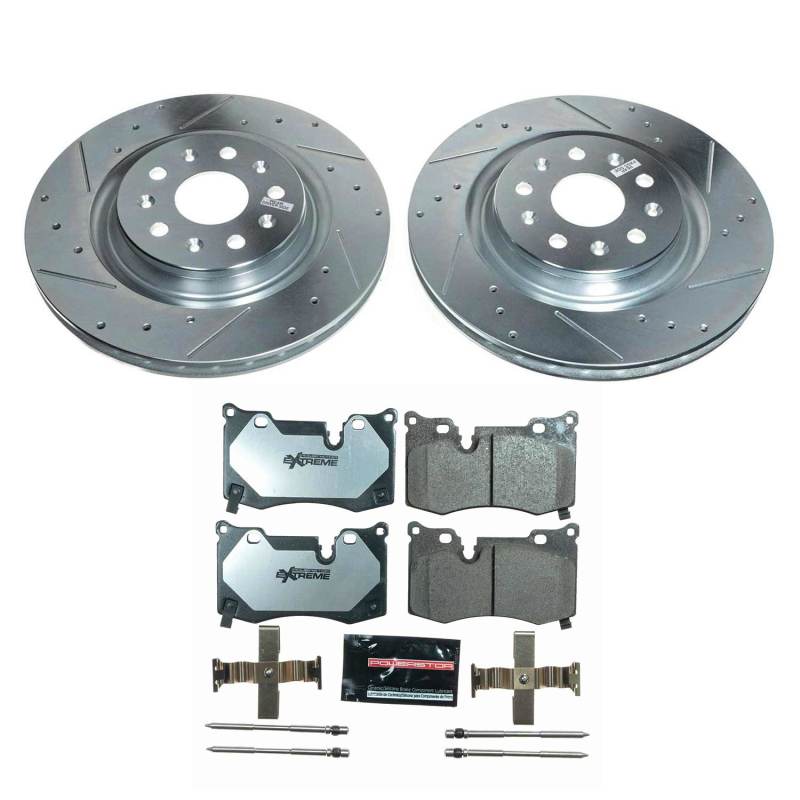 PSB Z26 Street Warrior Kit - Power Stop 20-21 Chevrolet Corvette Rear Z26 Street Brake Kit