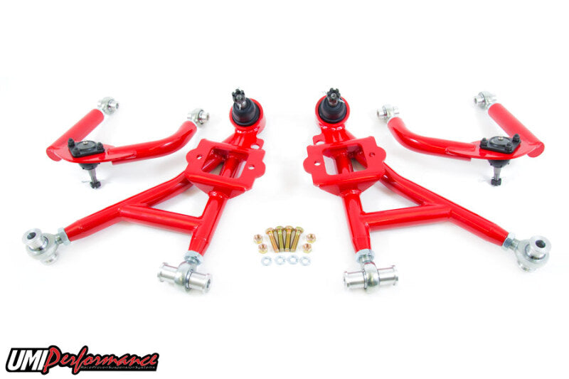 UMI Control Arm Kits - UMI Performance 93-02 GM F-Body Front A-Arm Kit Adjustable Drag