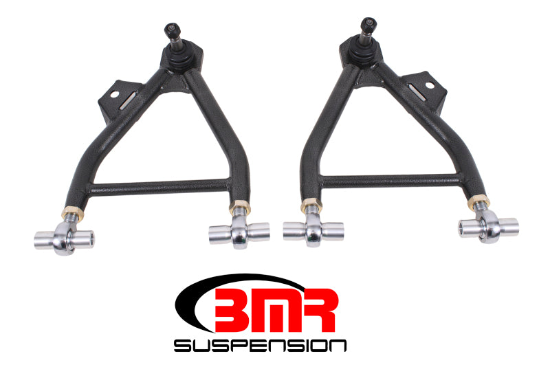 BMR Control Arms - BMR 94-04 Mustang Lower A-Arms (Coilover Only) w/ Adj. Rod End & Tall Ball Joint - Black Hammertone