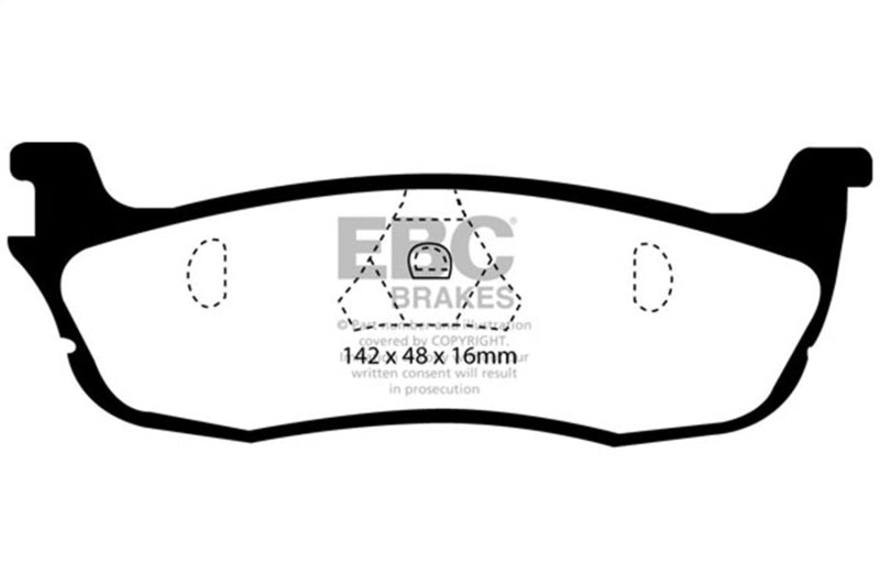 EBC Ultimax2 Brake Pad Sets - EBC 97-99 Ford Expedition 4.6 2WD Ultimax2 Rear Brake Pads