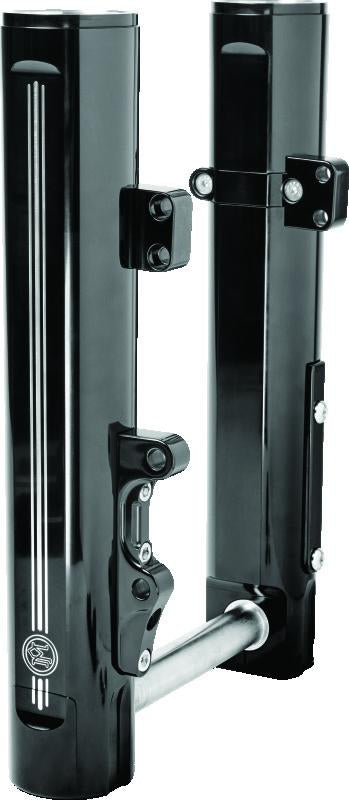 PFM Fork Legs - Performance Machine Dyna and M8 Softail Lower Leg Assembly 49mm - Contrast Cut