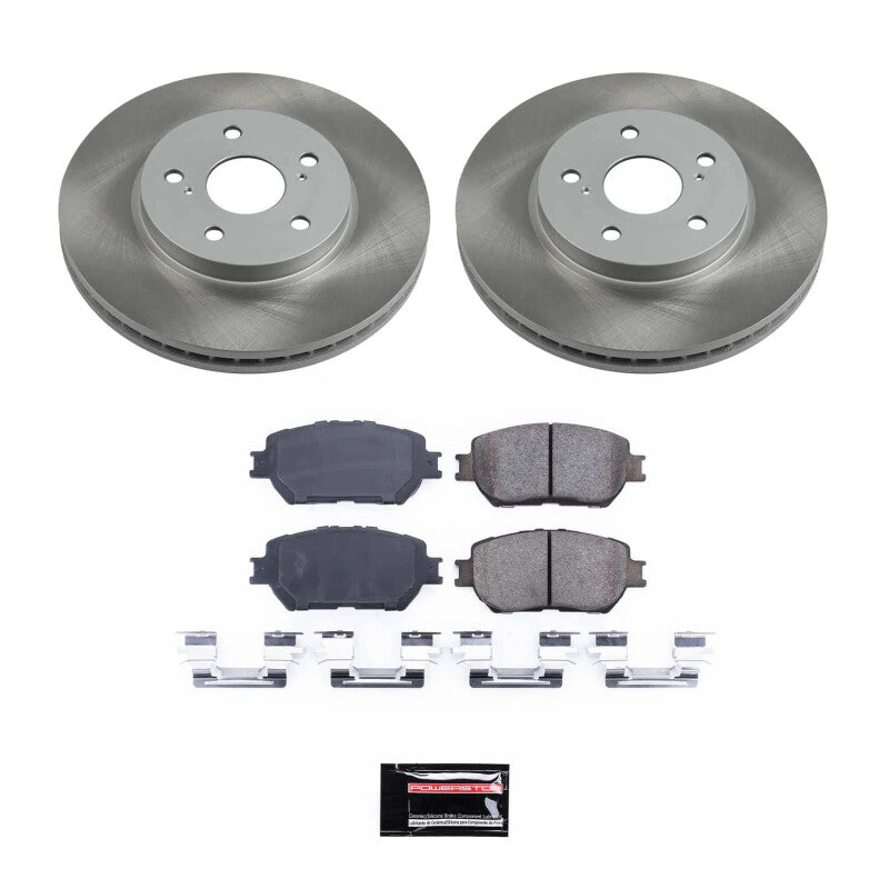 PSB Semi-Coated Rotor Kits - Power Stop 02-04 Toyota Camry Front Semi-Coated Rotor Kit