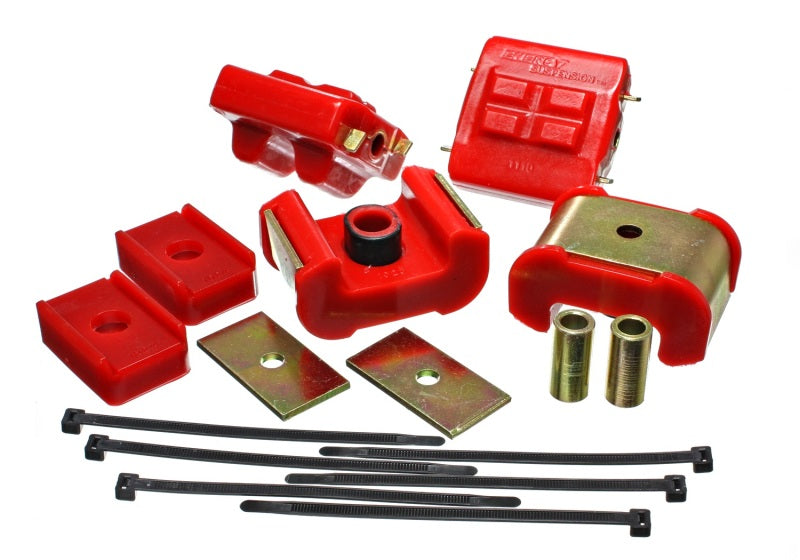 ES Eng/Trans Combo Kit - Red - Energy Suspension GM Complete Engine & Trans Mount - Red