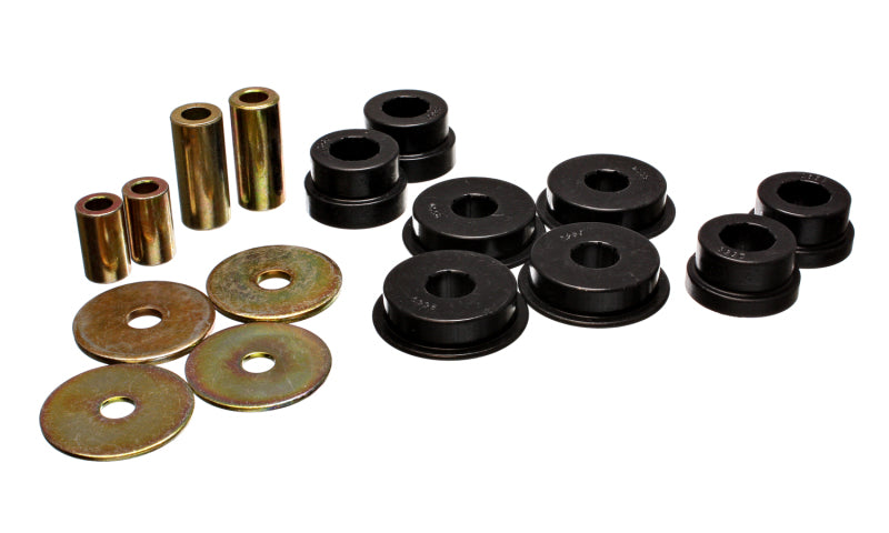 ES Diff Bushings - Black - Energy Suspension 03-05 Mitsubishi Lancer EVO 8 Black Rear Differential / Mustache Bar Bushing Set