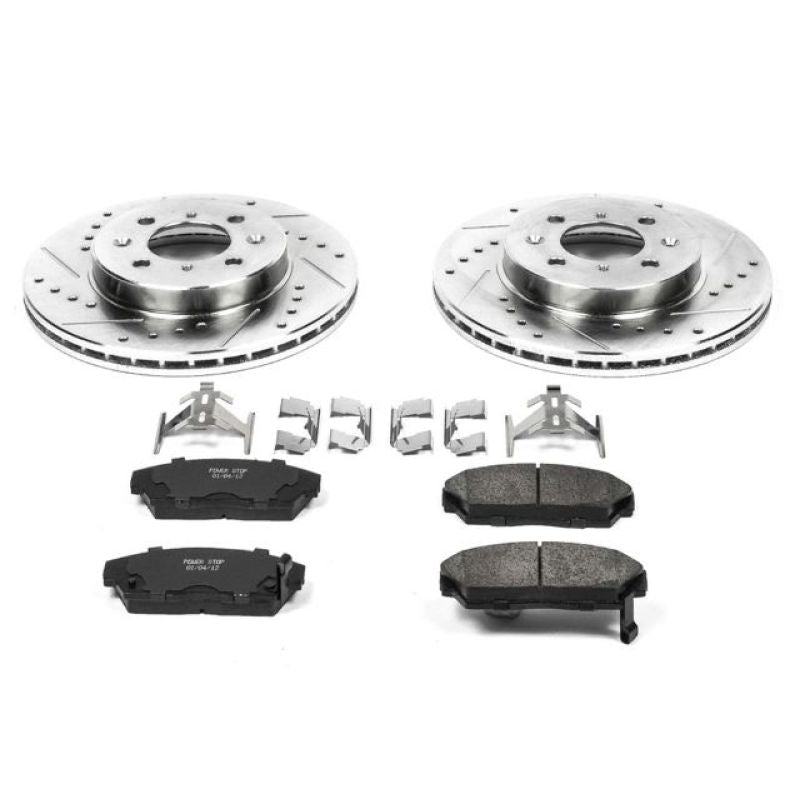 PSB Z23 Evolution Kit - Power Stop 90-93 Acura Integra Front Z23 Evolution Sport Brake Kit