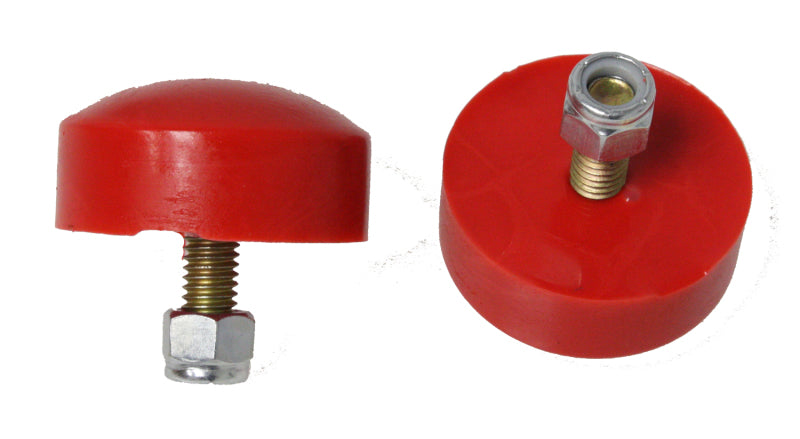 ES Bump Stops - Red - Energy Suspension 1in Tall Buttonhead Bump Stop - Red