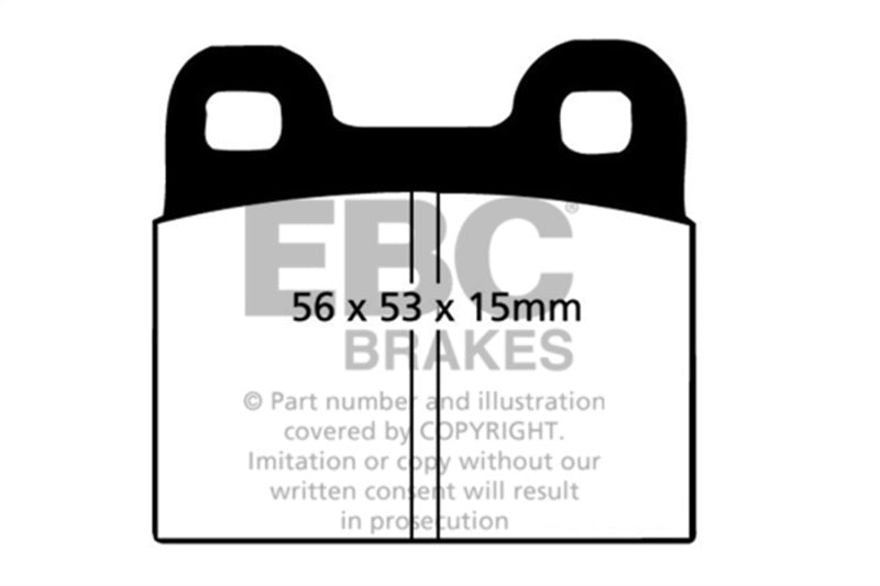 EBC Ultimax2 Brake Pad Sets - EBC 71-79 Volkswagen Beetle 1.3 (1300) Ultimax2 Front Brake Pads