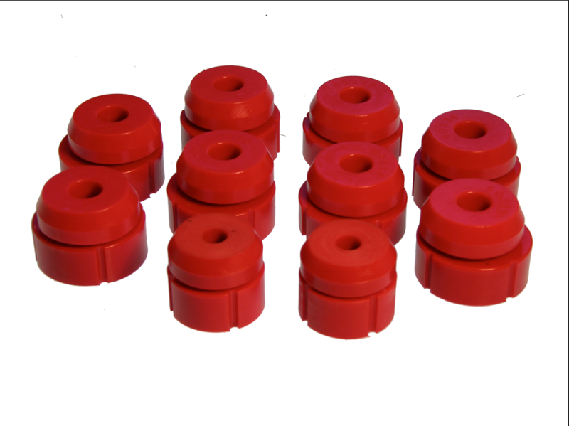 PRO Body/Subframe Bush - Red - Prothane 80-96 Ford Bronco 2wd/4wd Body Mount - Red
