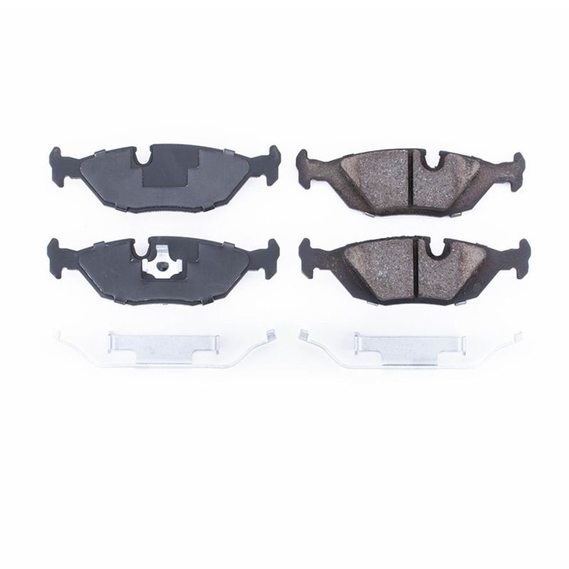 PSB Z17 Evolution Brake Pads - Power Stop 1991 BMW 318i Rear Z17 Evolution Ceramic Brake Pads w/Hardware