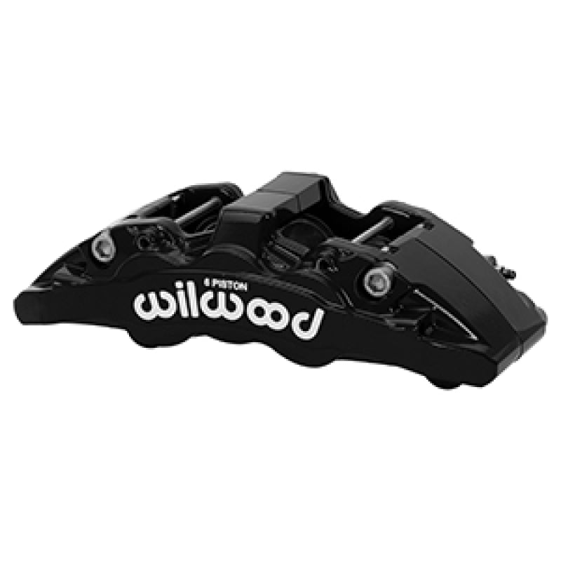 WIL Aero Caliper - Wilwood Aero6-DM Caliper L/H Black w/ Logo 6.52in Piston 1.30in Disc